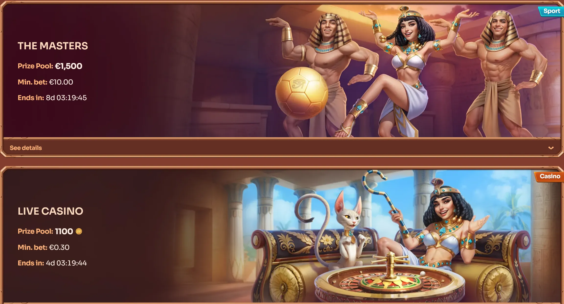 cleobetra casino tournaments